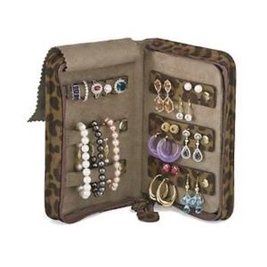 Reed & Barton Microfiber Jewelry Travel Storage Case Bag Pouch Zip Around